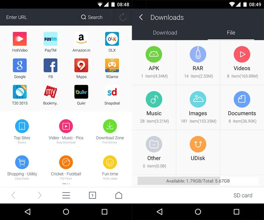 uc browser apk old version